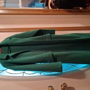Elegant Green Women's Dress Coat